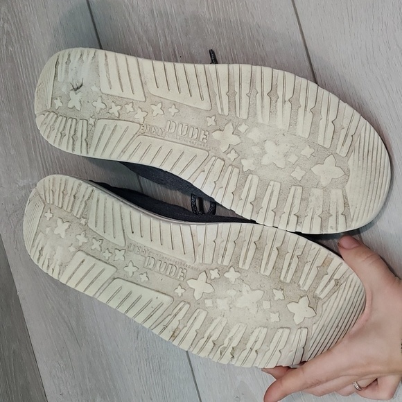 Hey Dude Mens Wally Chambray Blue Mirage Loafer Slip on shoes sz 10 - Picture 10 of 11